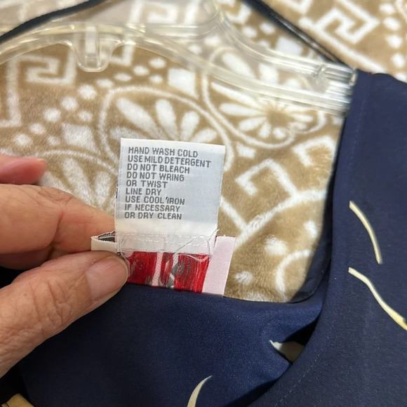 R&K Originals Blue with Yellow Floral Dress Sz10 - Picture 8 of 10